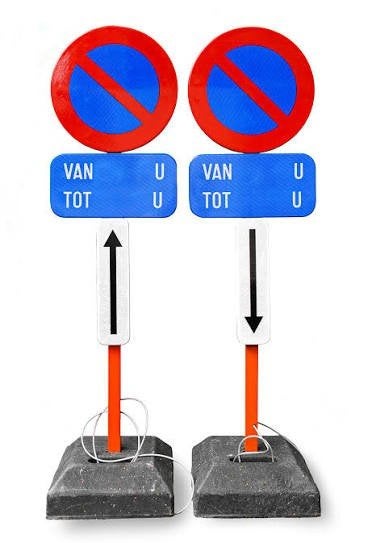 Verkeersborden e3 - verbod parkeren te huur of te koop, Enlèvement
