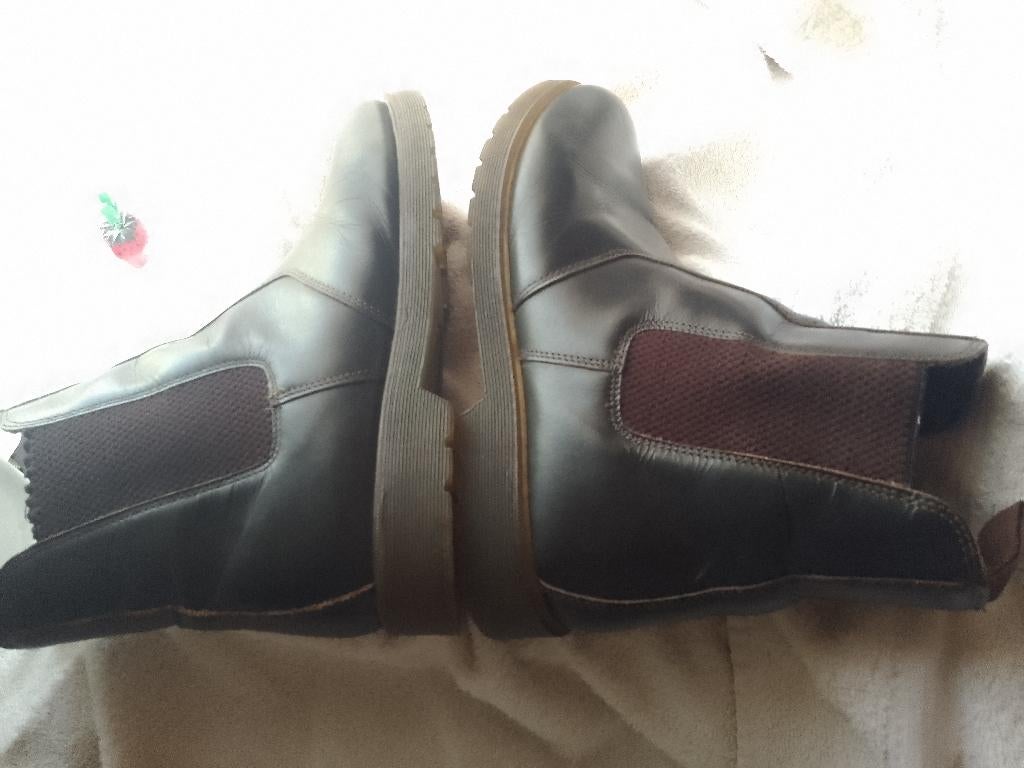44 (UK size 10) leather crafters boots in heel goede staat, Bruin, Verzenden, Boots, Zo goed als nieuw
