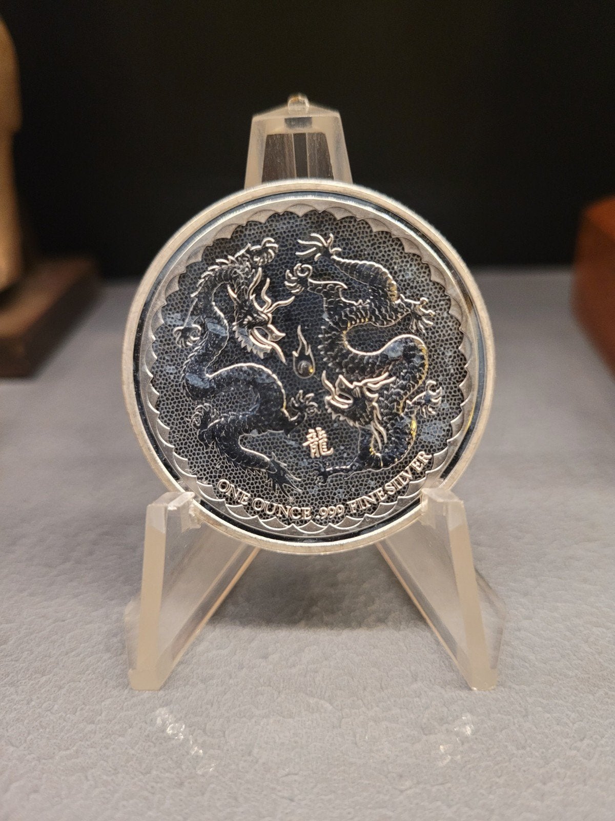 Double Dragon en argent 999 de 1 oz ! ! ! 3 pièces, Enlèvement ou Envoi