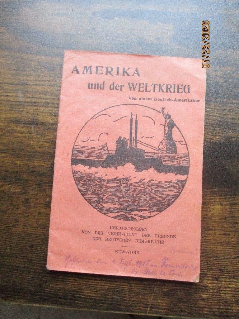 WO1: Gedropt propagandaboekje. Amerika und..., Verzenden