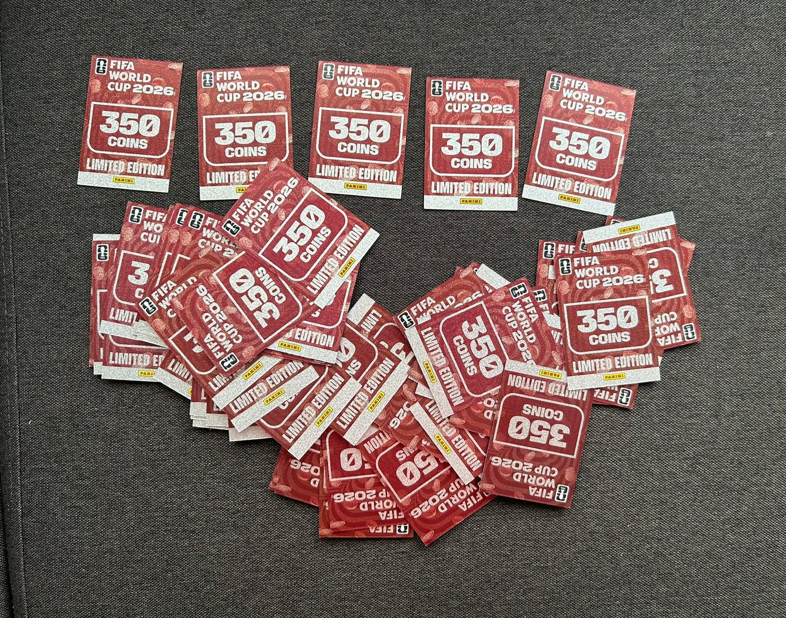 Panini fifa world cup 2026. 350 coin cards voor online spel, Hobby en Vrije tijd, Stickers en Plaatjes, Ophalen of Verzenden, Nieuw