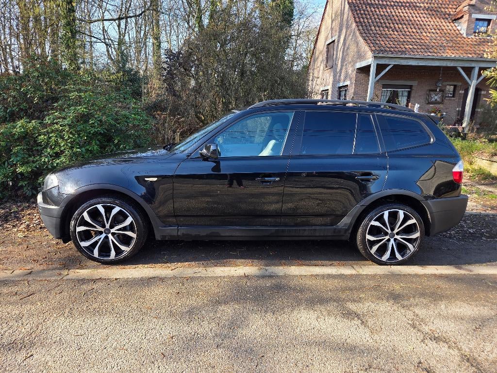 BMW X3 2.5i   2005 meeneemprijs‼️, Parkeersensor, Zwart, Leder, Bedrijf