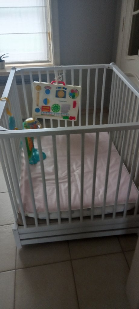 Babypark, Ophalen, Gebruikt, Rechthoekig, In hoogte verstelbaar
