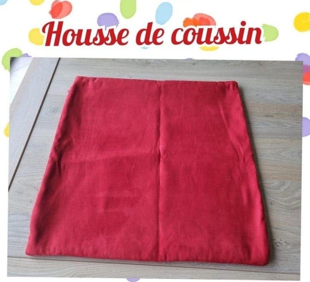 Housse de coussin-rouge-45cmx42 cm, Rouge, Enlèvement ou Envoi, Utilisé, Housse de coussin