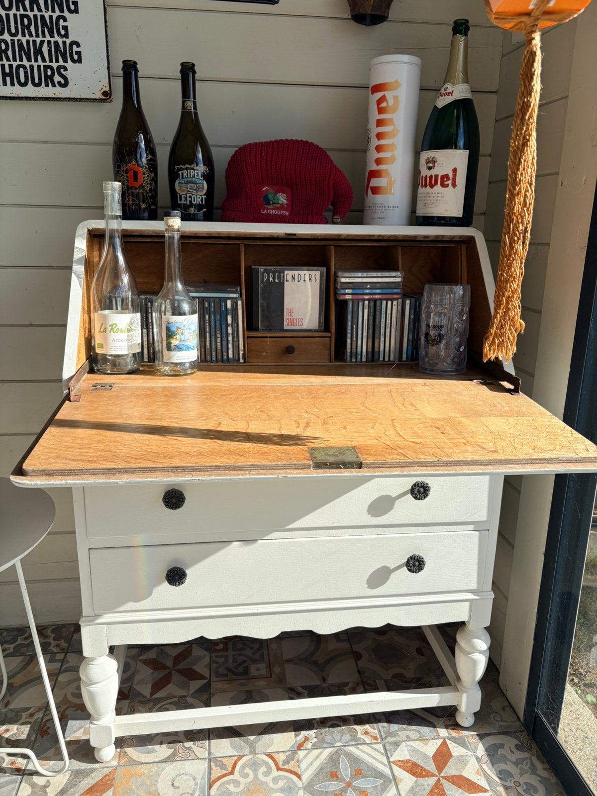 Retro secretaire, Huis en Inrichting, Ophalen, Zo goed als nieuw