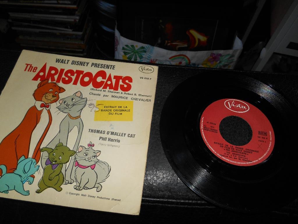 45T Les Aristochats ( Maurice Chevalier), Collections, Enlèvement ou Envoi