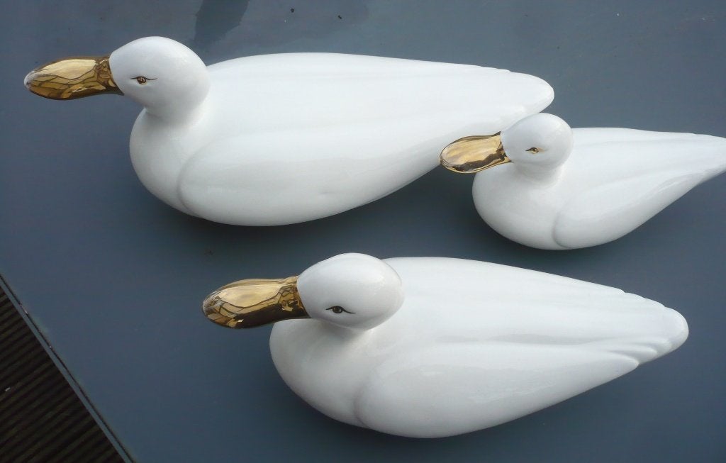 Ensemble de 3 canards en porcelaine - parfait état !, Enlèvement ou Envoi