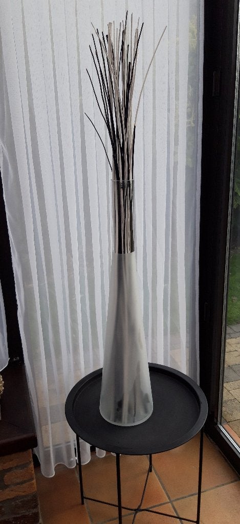 Vaas Ikea, Huis en Inrichting, Ophalen, Zo goed als nieuw, Wit, Glas