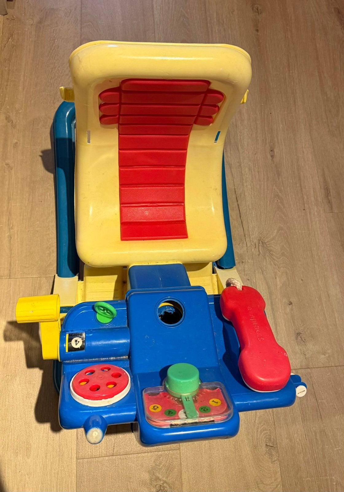 Vintage Clairbois baby loper en loopwagen met speelpaneel, Enlèvement, Comme neuf