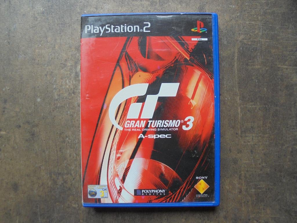 Gran Turismo 3 A-spec voor PS2 (zie foto's) II, Enlèvement ou Envoi, 1 joueur, Course et Pilotage, Utilisé
