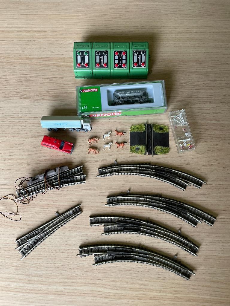 pakket - Modeltrein sporen trein rails - merk Fleischmann, Envoi, Comme neuf, Autres types, Fleischmann