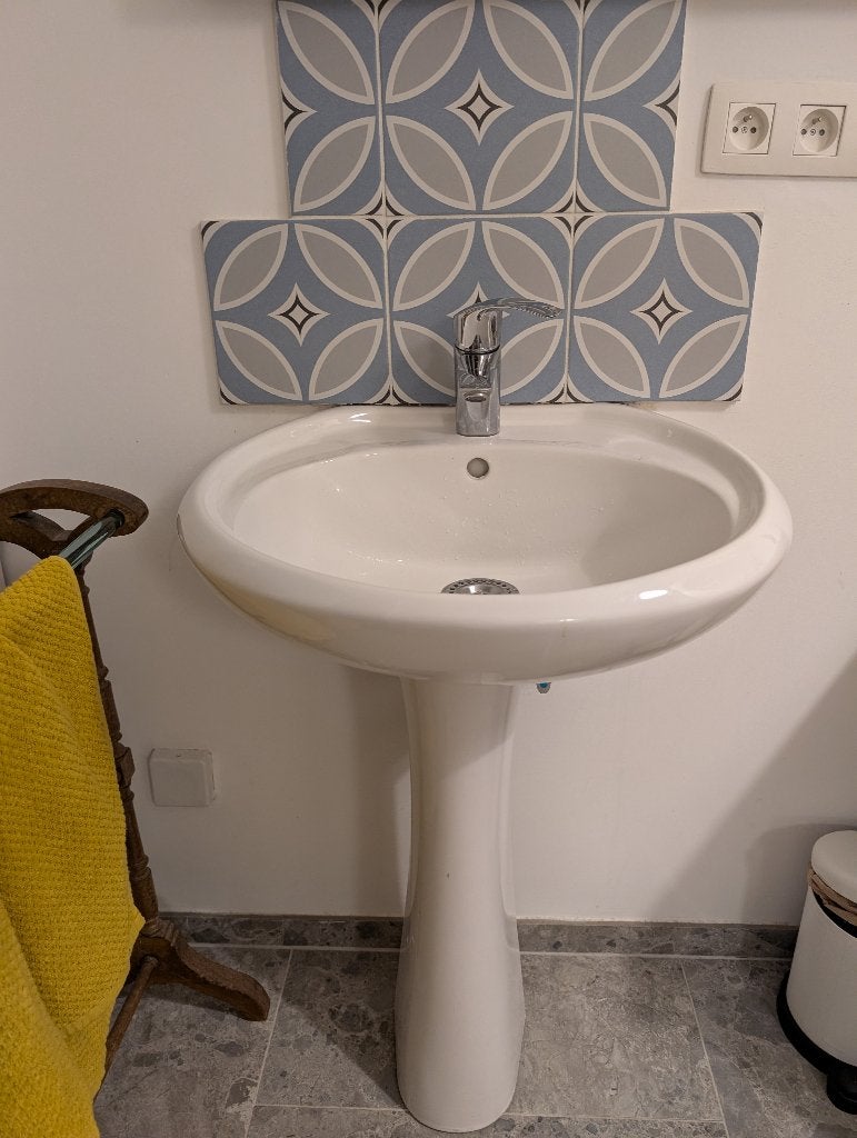 Evier et robinet, Bricolage & Construction, Enlèvement, Comme neuf, Lavabo
