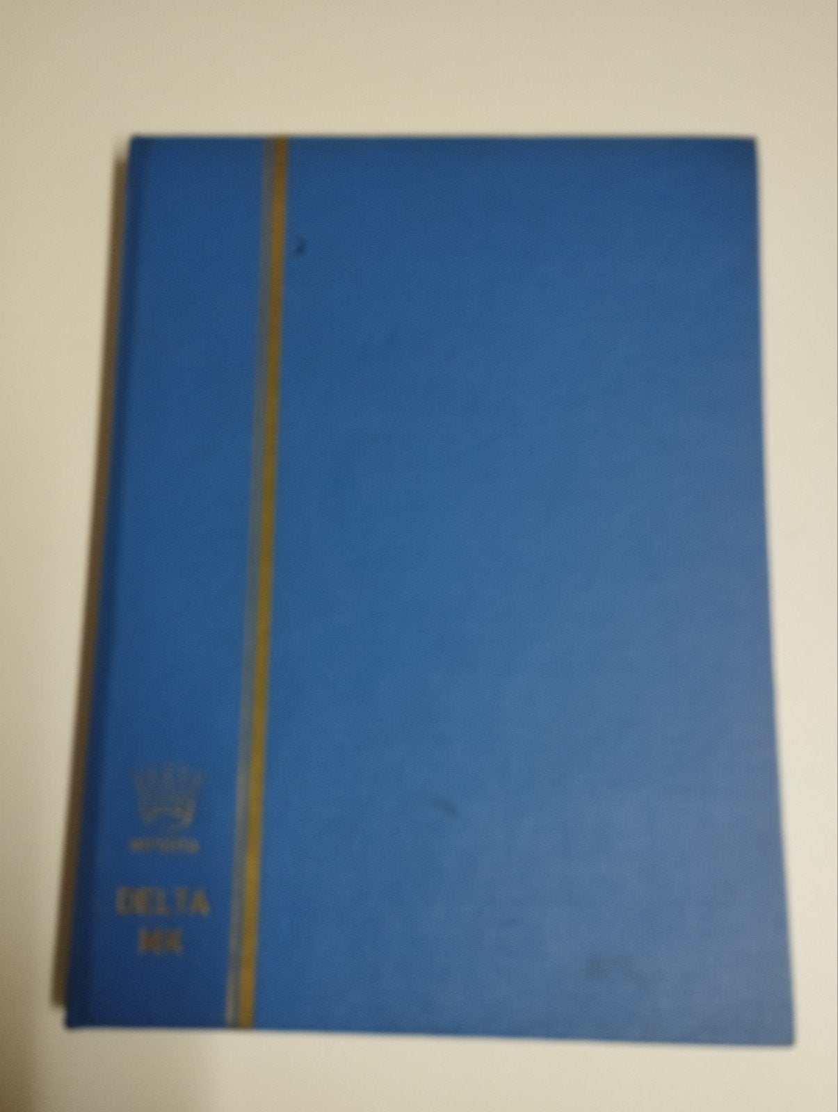 een postzegel boekje kleur licht blauw, Ophalen