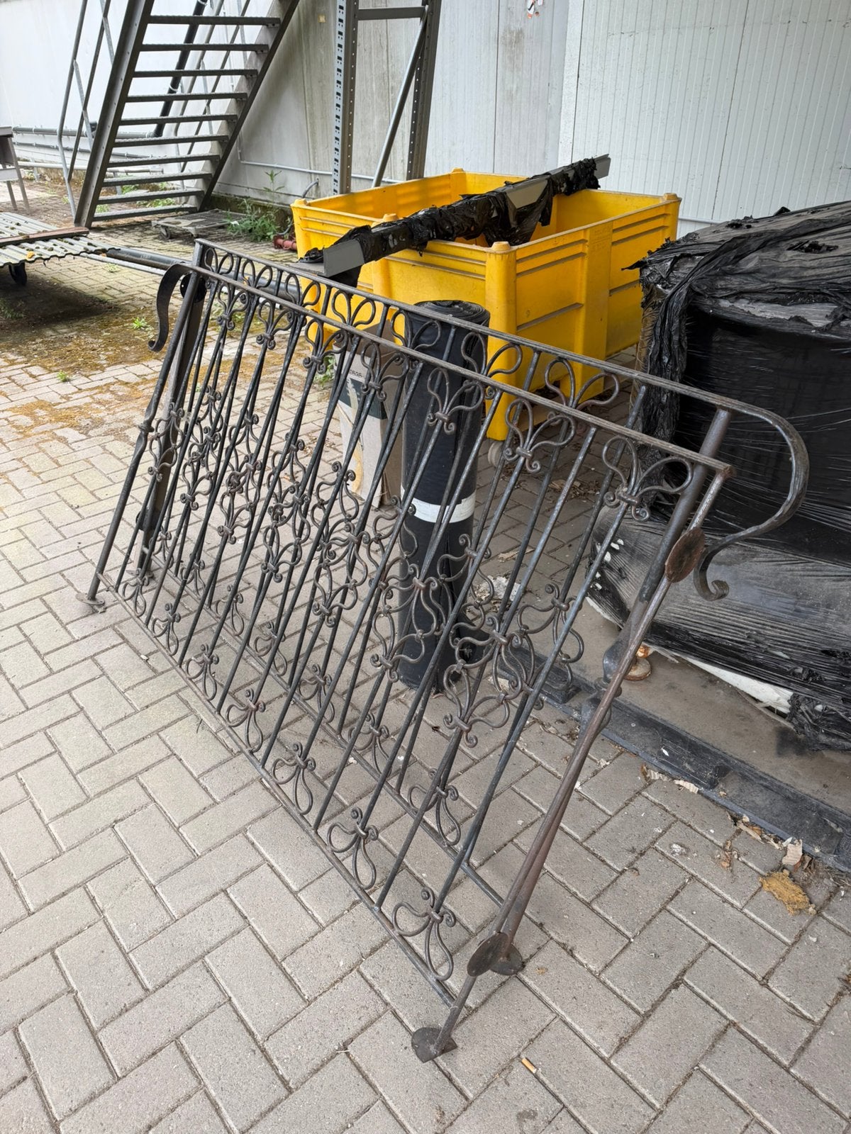 Smeedijzeren balustrade, Huis en Inrichting, Woonaccessoires | Zuilen en Pilaren, Ophalen, Zo goed als nieuw