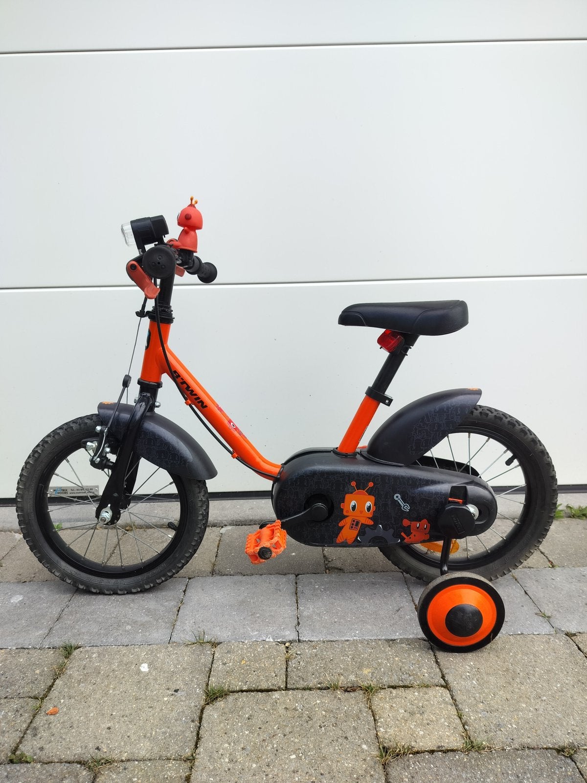 B’TWIN 500 Robot Kinderfiets (14 inch) - met zijwieltjes, Fietsen en Brommers, Fietsen | Kinderfietsjes, Ophalen, Zo goed als nieuw