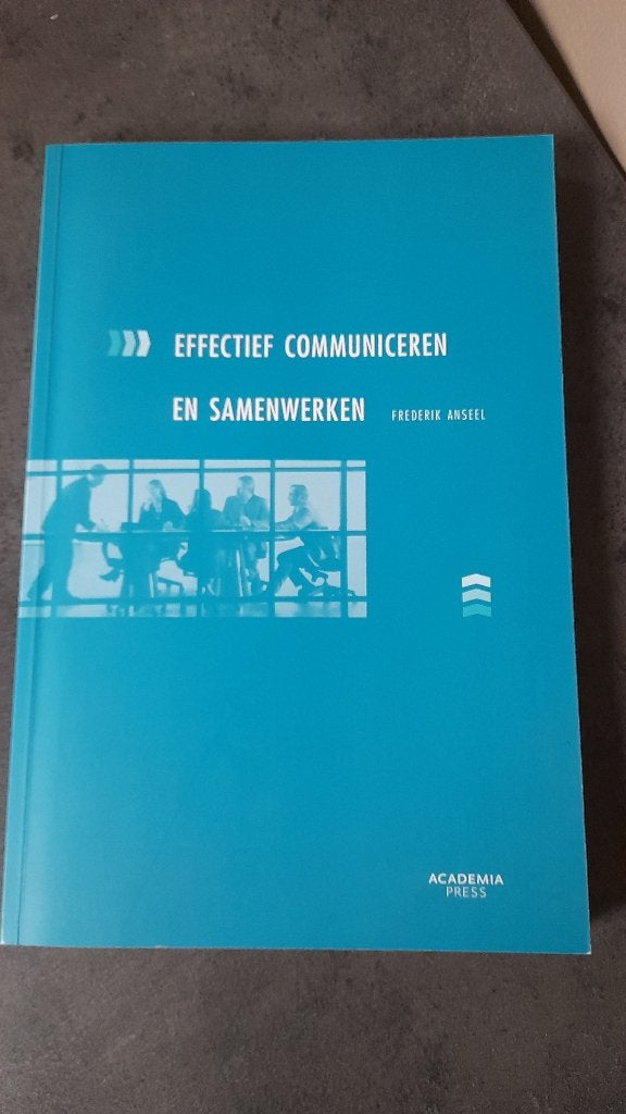 Effectief communiseren en samenwerken NIEUWSTAAT, Ophalen of Verzenden, Zo goed als nieuw, Hoger Onderwijs, Frederik Anseel