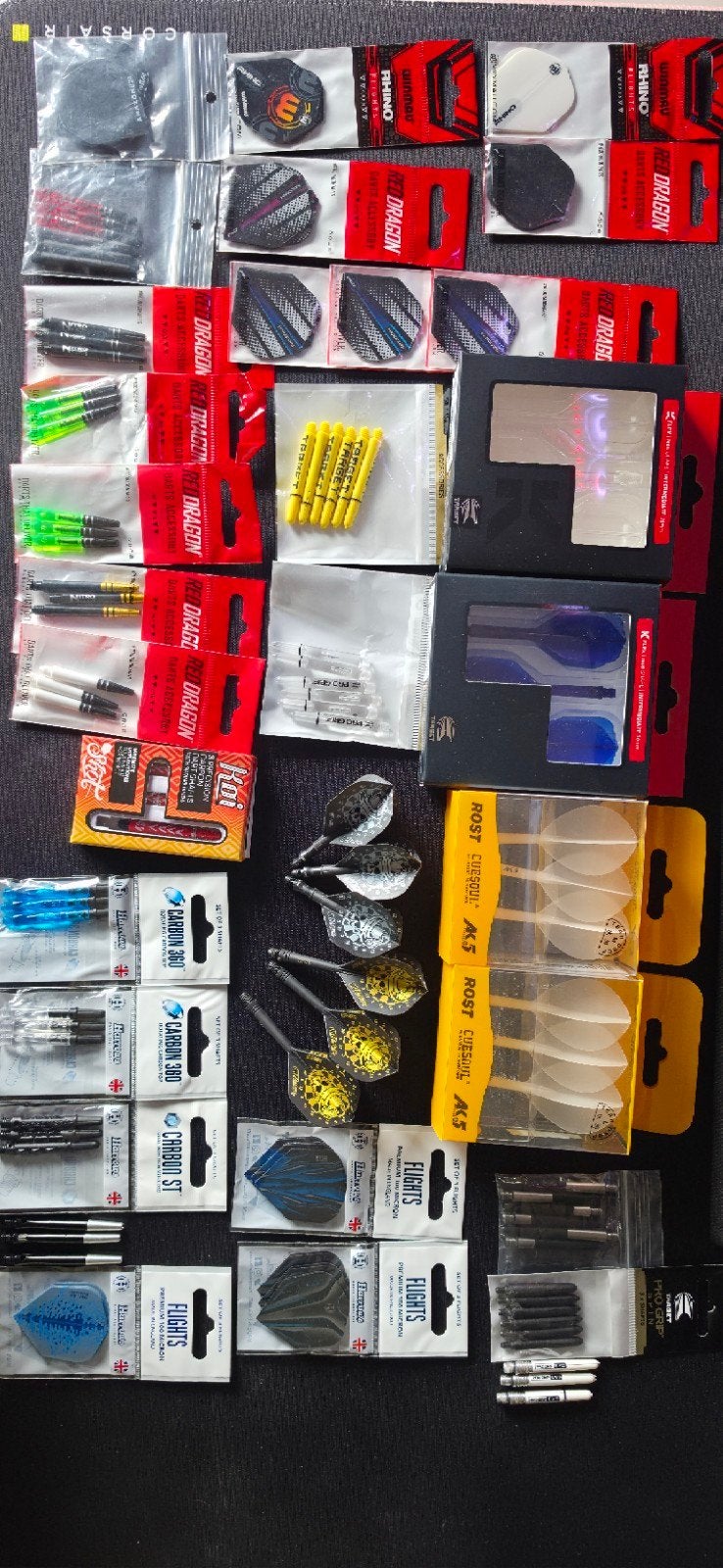 Lot shaft flights points, Sport en Fitness, Darts, Ophalen, Flights