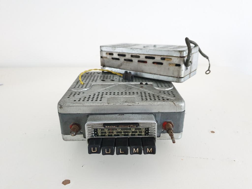 Autoradio Becker Grand Prix met box , Vintage - Oldtimer, Auto diversen, Autoradio's, Ophalen of Verzenden, Gebruikt