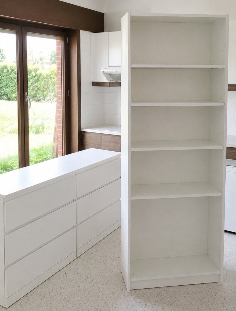 Kast + boekenrek te koop, Ophalen