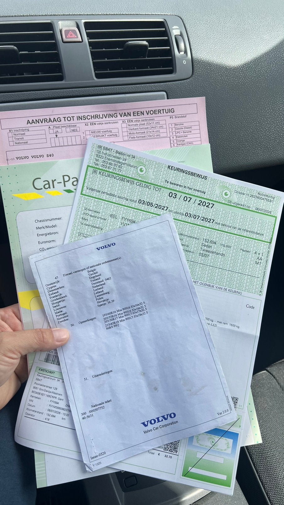 Volvo S40 Gekeurd voor verkoop, Auto's, Automaat, Zwart, Euro 4, ABS
