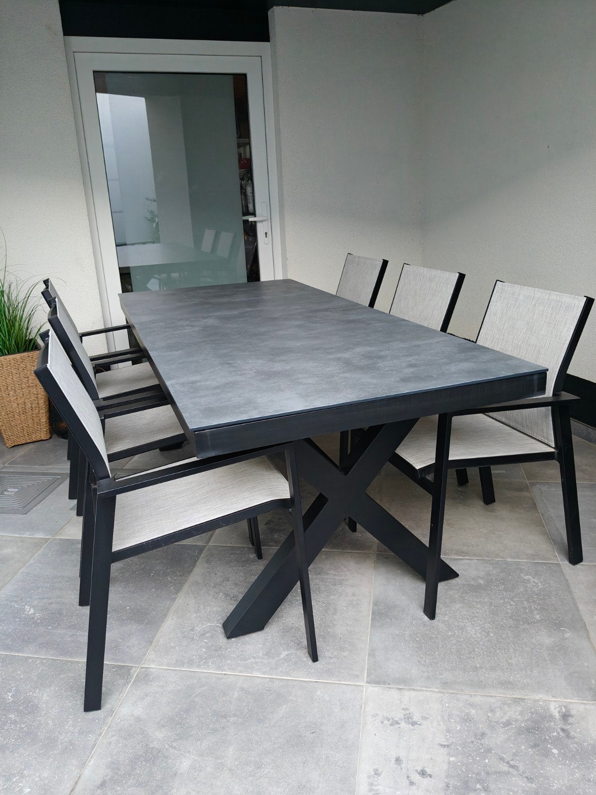 Tuintafel + stoelen (EXTERIOO), Tuin en Terras, Ophalen