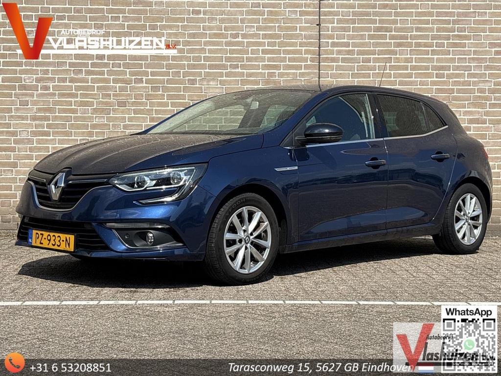 Renault Megane 1.2 TCe Limited | 1/2 Leder | Cruise | Climat, Blauw, Bedrijf, Parkeersensor, Handgeschakeld