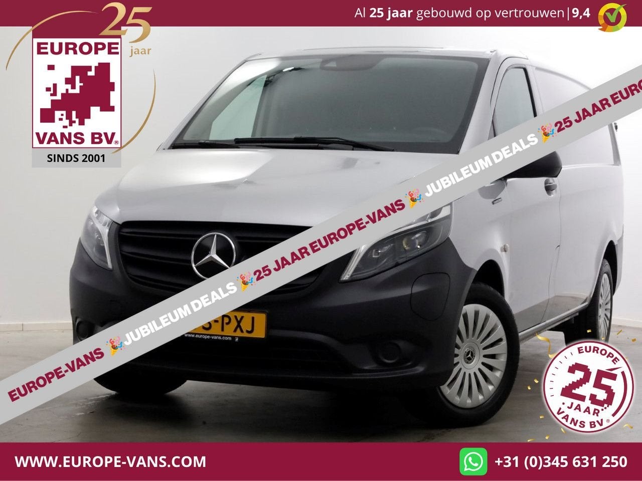 Mercedes-Benz eVito 112 Lang 66 kWh Snellader WLTP 261km SOH, Automaat, Wit, Mercedes-Benz, Onderhoudsboekje