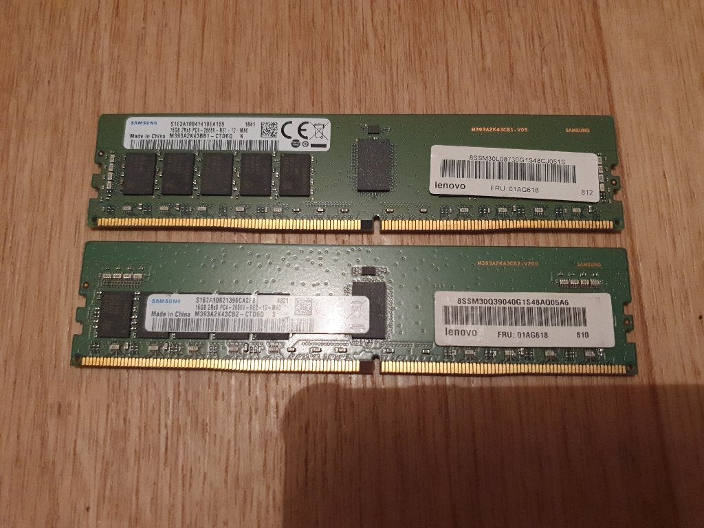 16Gb DDR4 ECC Samsung Server RAM, Computers en Software, RAM geheugen, Gebruikt, Server, DDR4, Ophalen of Verzenden