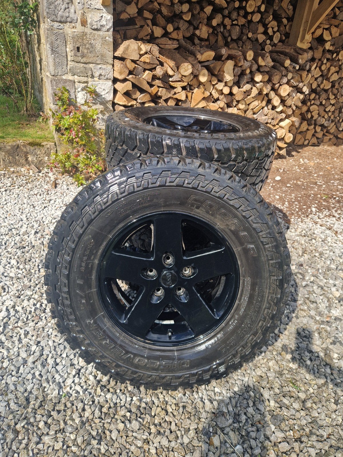 4 pneus COOPER 285/70R17 avec jantes, Autos : Pièces & Accessoires, Pneus & Jantes, 285 mm, Enlèvement, Utilisé, Véhicule tout-terrain