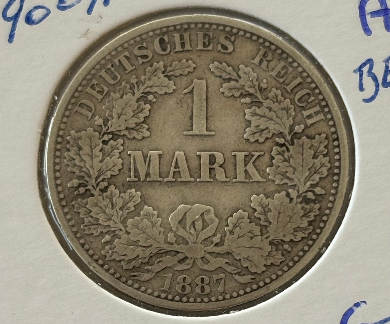 1 maart 1887, Postzegels en Munten, Ophalen of Verzenden, Duitsland, Losse munt, Zilver