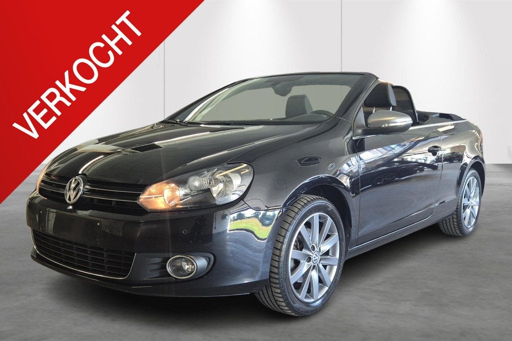 Volkswagen Golf Cabriolet 1.4 TSI 90kW DSG Karmann, Auto's, Zwart, 4 cilinders, Cabriolet, Zwart