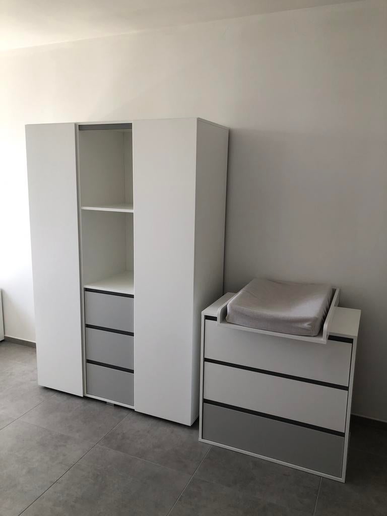 Set kinderkleerkast en babycommode, Ophalen, Kast, 50 tot 70 cm, 105 cm of meer