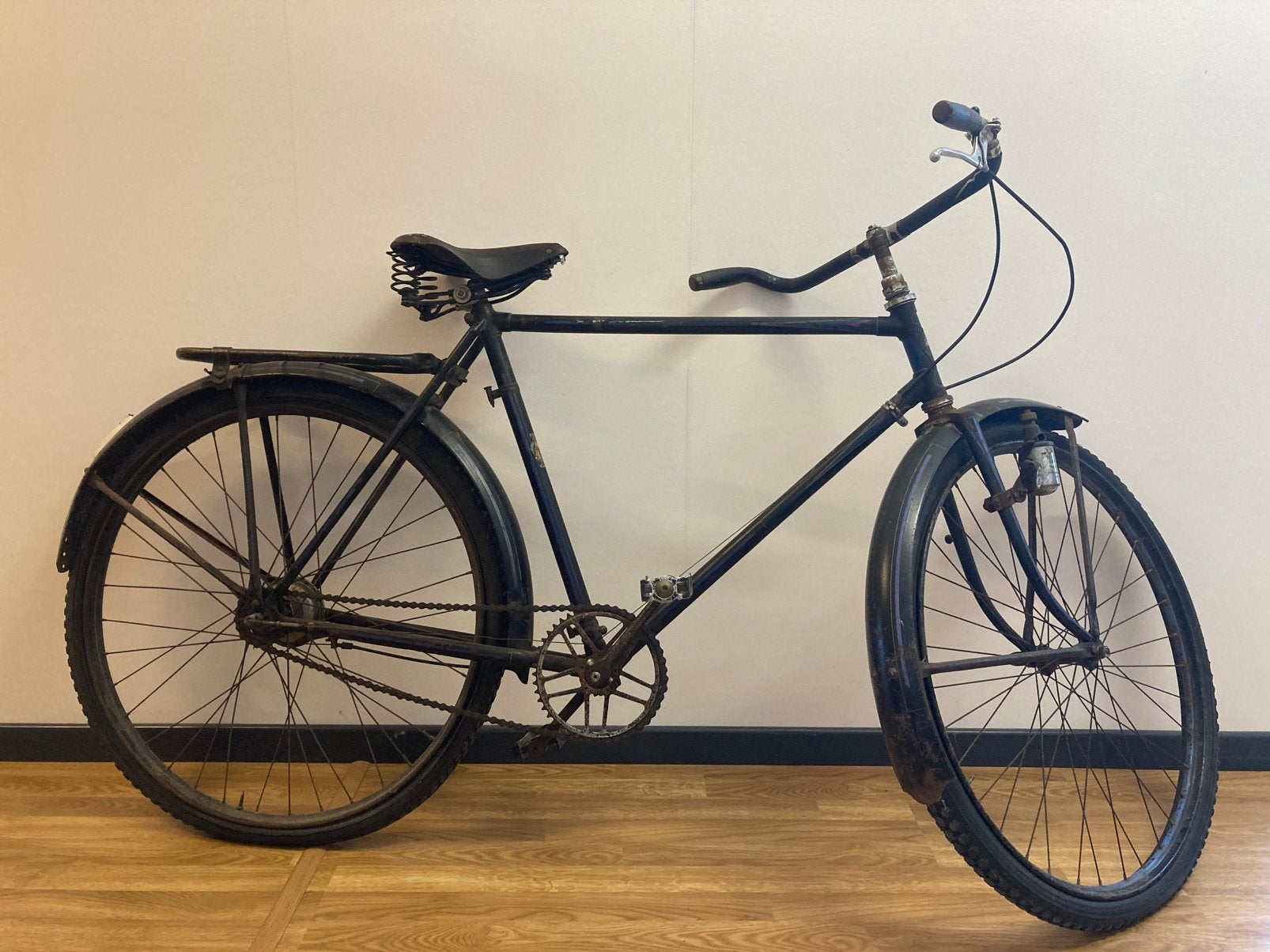 Zeldzame Oldtimer La Volga Jaren 30/40 + Brooks Zadel, Fietsen en Brommers, Ophalen, Terugtraprem, La Volga, Jaren '40