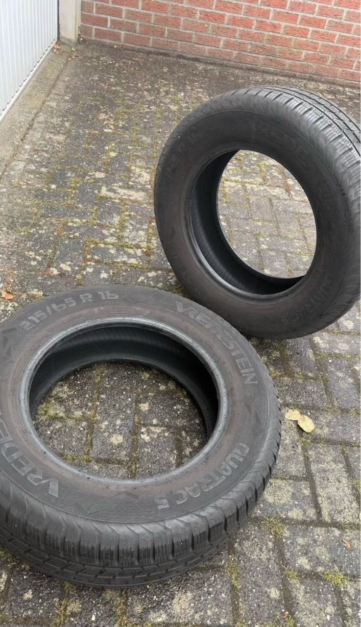 set van 2 Vredestein Quatrac 5 all-season banden., Ophalen of Verzenden, Zo goed als nieuw
