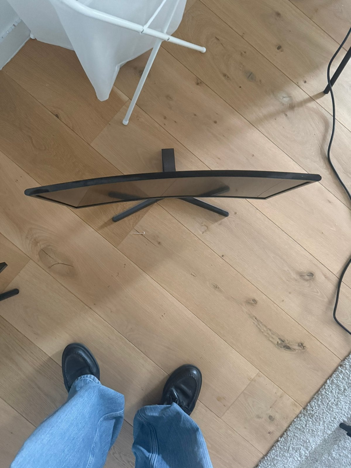 Curved samsung monitor 22 inch, Enlèvement, Comme neuf