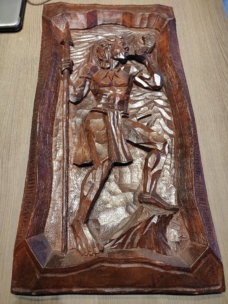 houten sculptuur, Antiek en Kunst, Ophalen of Verzenden