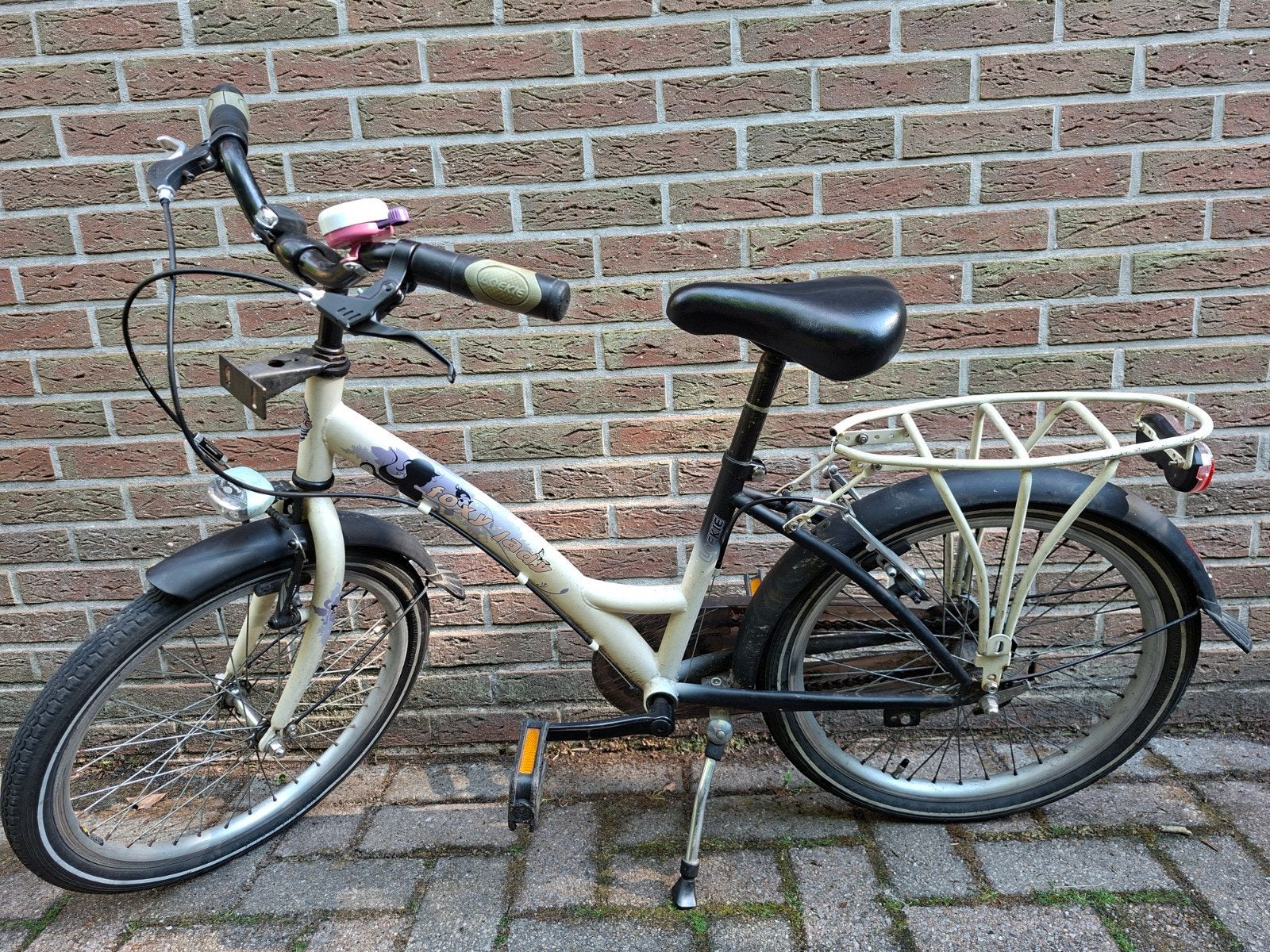 Fiets 20 inch Loekie Foxy Lady met mandje en k3-bel, Ophalen, Terugtraprem