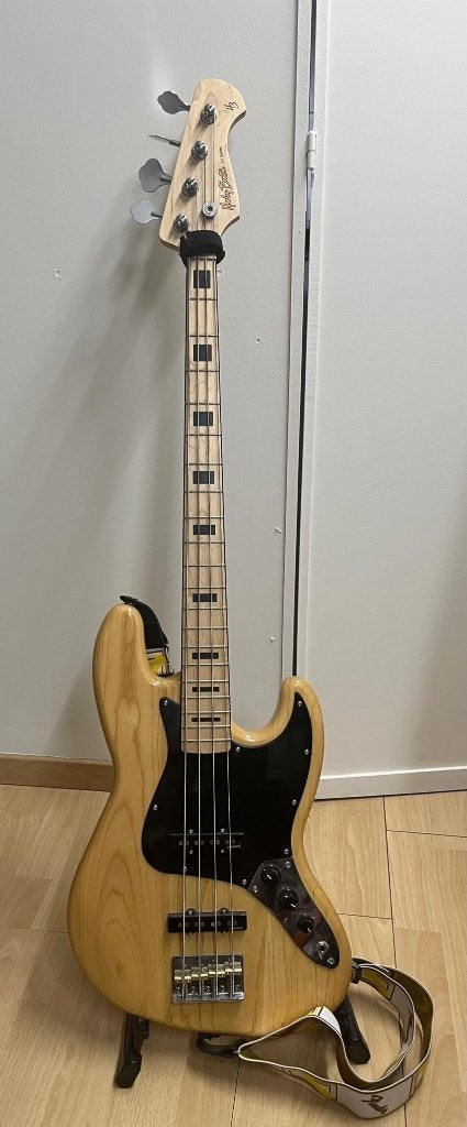 Harley Benton JB-75MN Basgitaar (Natural), Muziek en Instrumenten, Snaarinstrumenten | Gitaren | Bas, Ophalen, Zo goed als nieuw