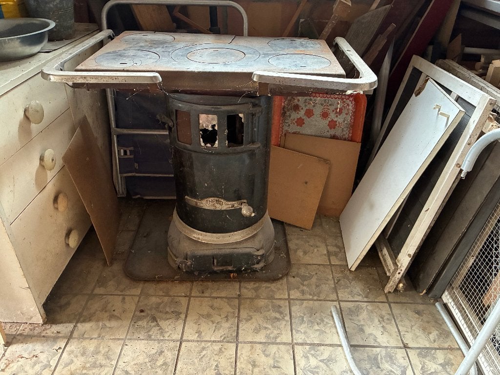 Potkachel met brede bovenplaat, Huis en Inrichting, Ophalen, Potkachel, Gebruikt, Overige brandstoffen