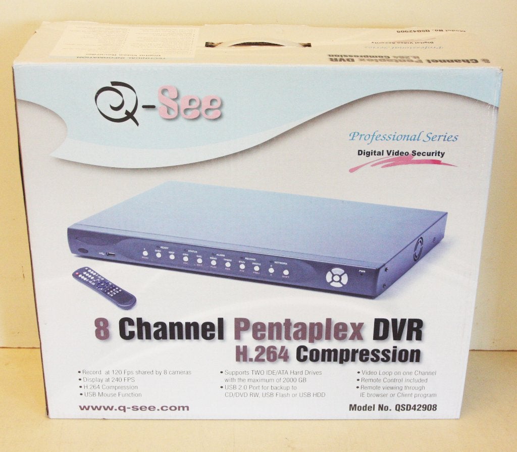 8 Channel Pentaplex DVR H.264 Comp. / Digital Video Security, Enlèvement ou Envoi, Comme neuf
