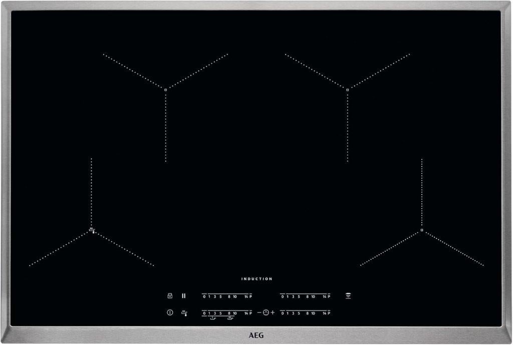 AEG inductiekookplaat 80 cm | Serie 7000 | Nog 3j garantie, Gebruikt, Inbouw, Inductie, 4 kookzones