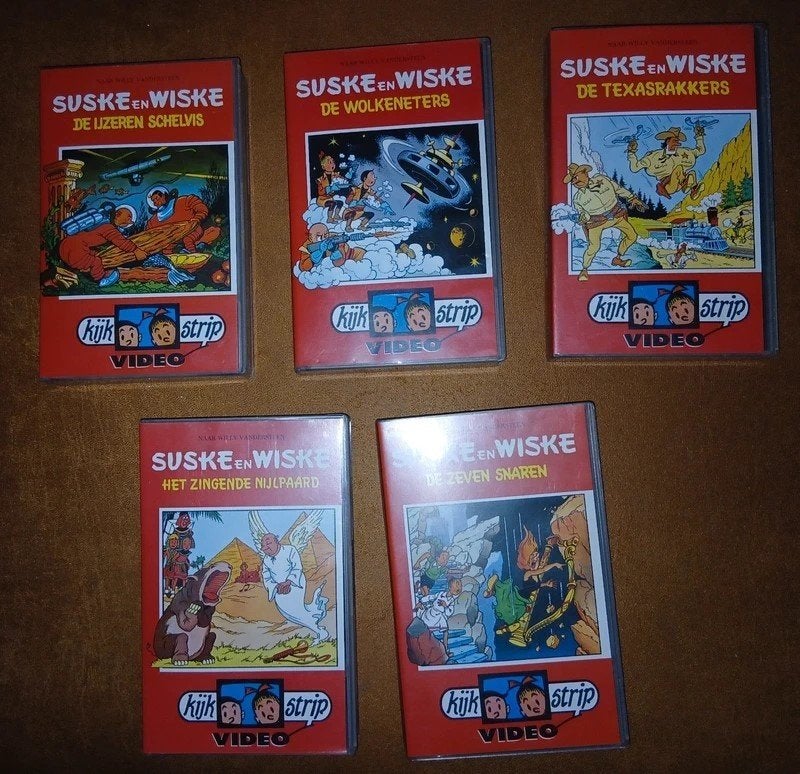 Suske en Wiske – Kijkstrip-VHS bundel, Complete serie of reeks, Nieuw, Ophalen of Verzenden, Studio Vandersteen