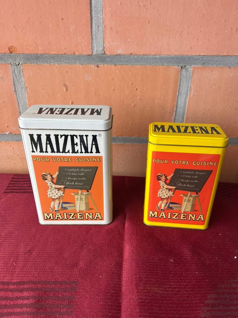 Blikken dozen maizena €4 het stuk, Verzamelen, Ophalen of Verzenden, Zo goed als nieuw