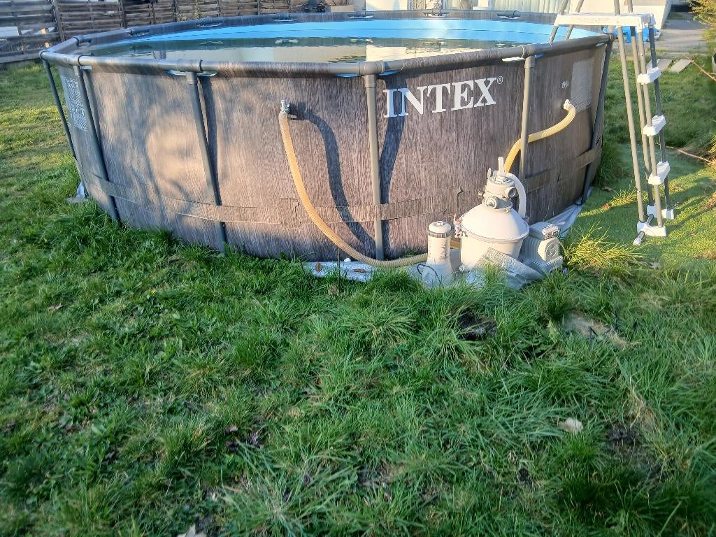 Zwembad te koop 460cm, Rond, 300 cm of meer, Zo goed als nieuw, Ophalen