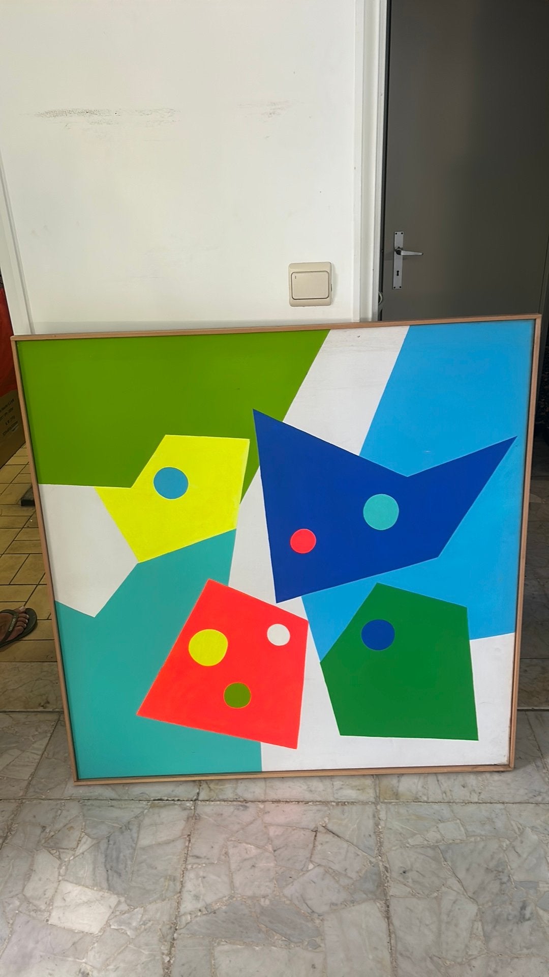 Decoratief schilderij, Ophalen
