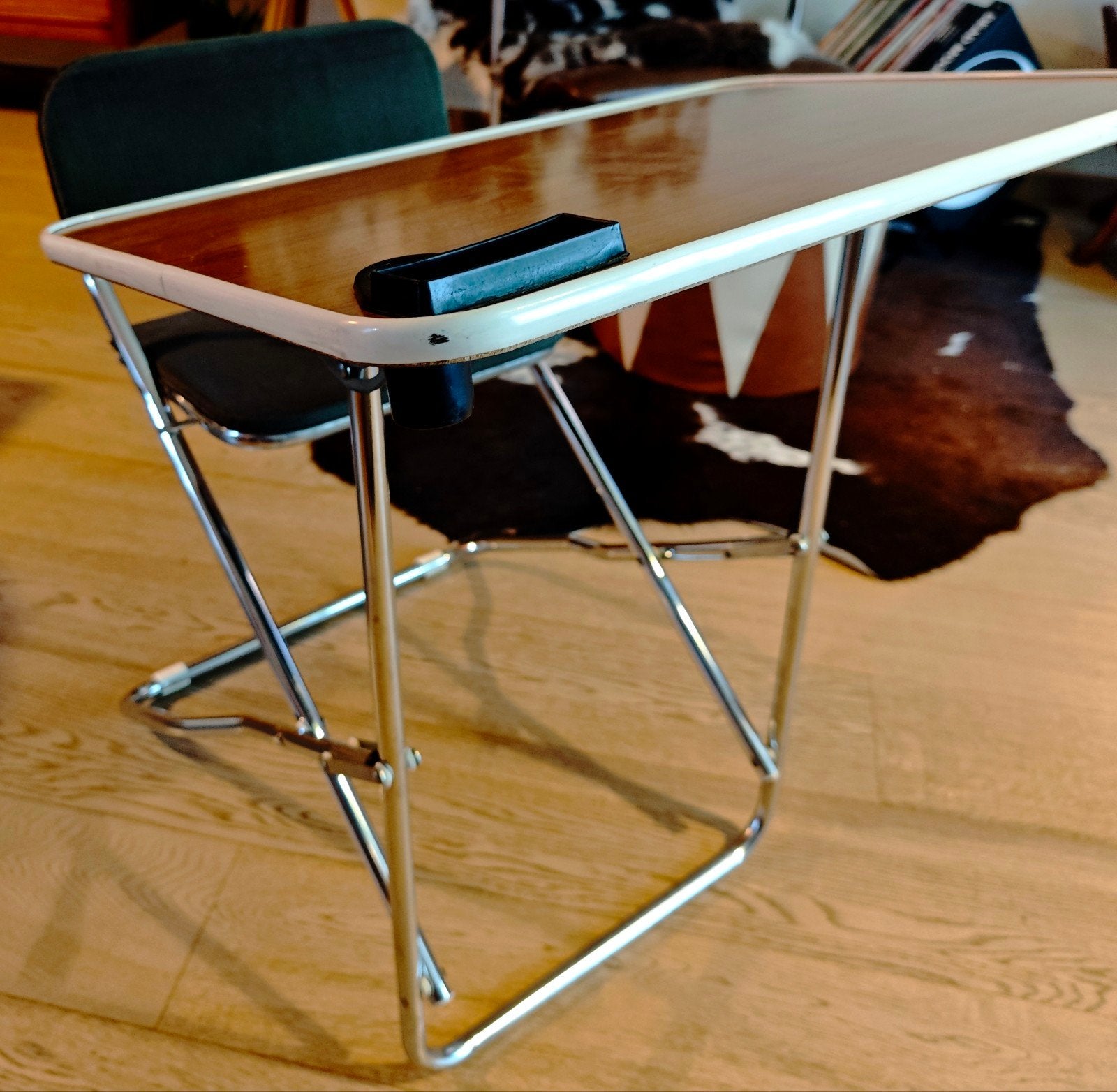 🍀Vintage industriële kinder teken- en huiswerbankje🍀, Ophalen, Metaal, Kinderbureau, Bruin