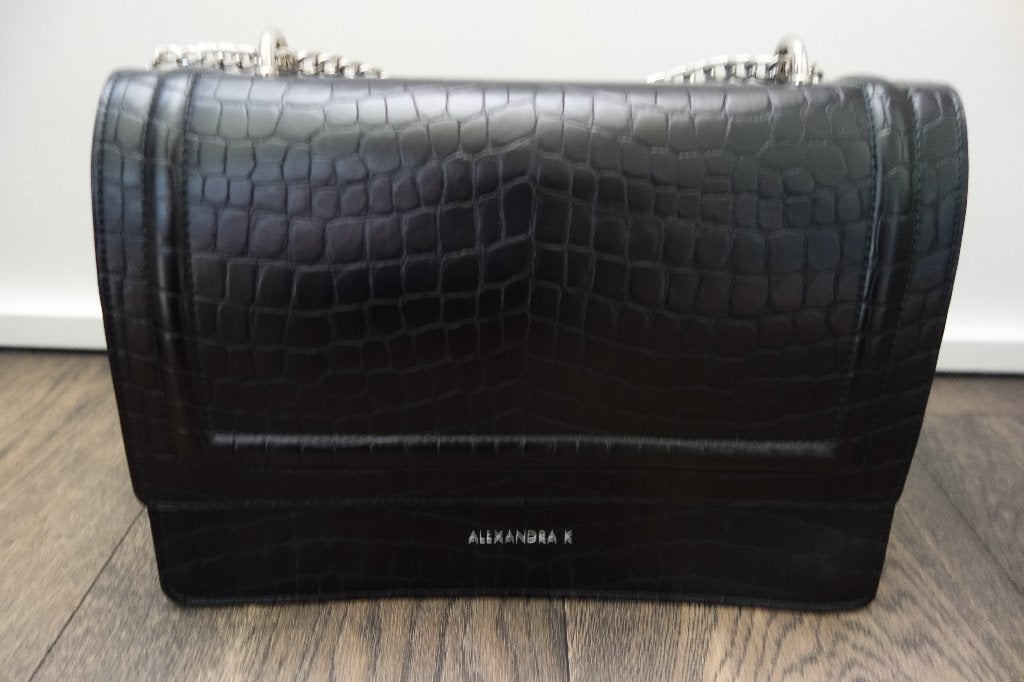 Sac VEGAN "Hope Maxi" noir "ALEXANDRA K", Envoi, Neuf, Noir