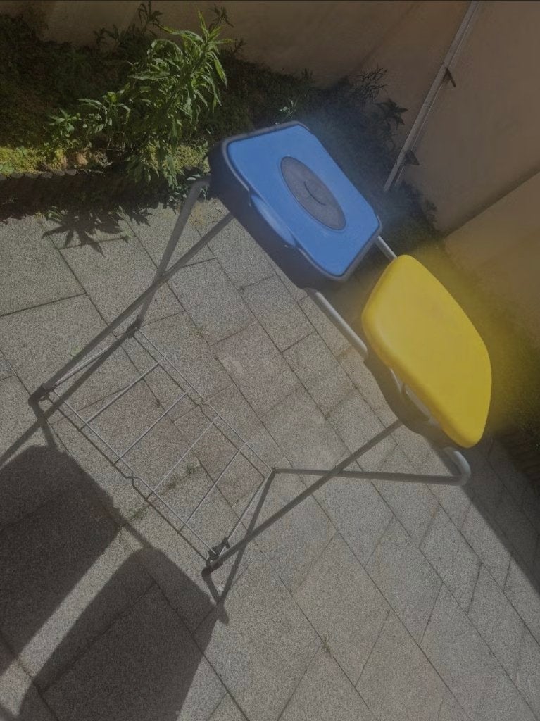 Vuilbak - vuilzakkenhouder, Huis en Inrichting, Ophalen, Zo goed als nieuw, Blauw