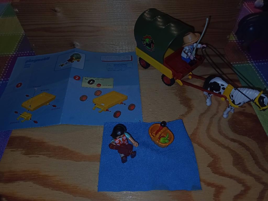 Pique-nique d'un centre équestre avec poney et calèche, Enlèvement, Utilisé, Ensemble complet