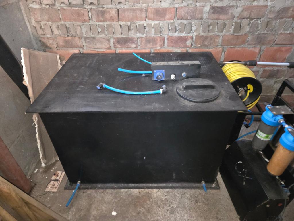Complete osmose installatie, Ophalen